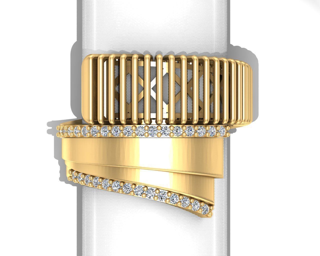 striped rings 3D Model Collection_6