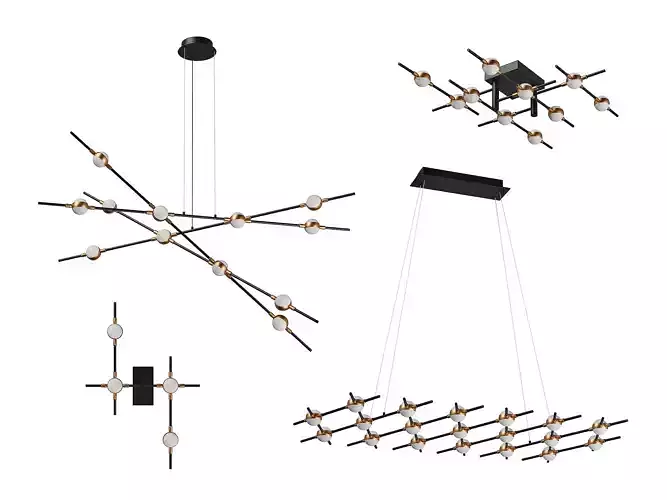745 Bergamo Lightstar Collection of Modern Lamps 