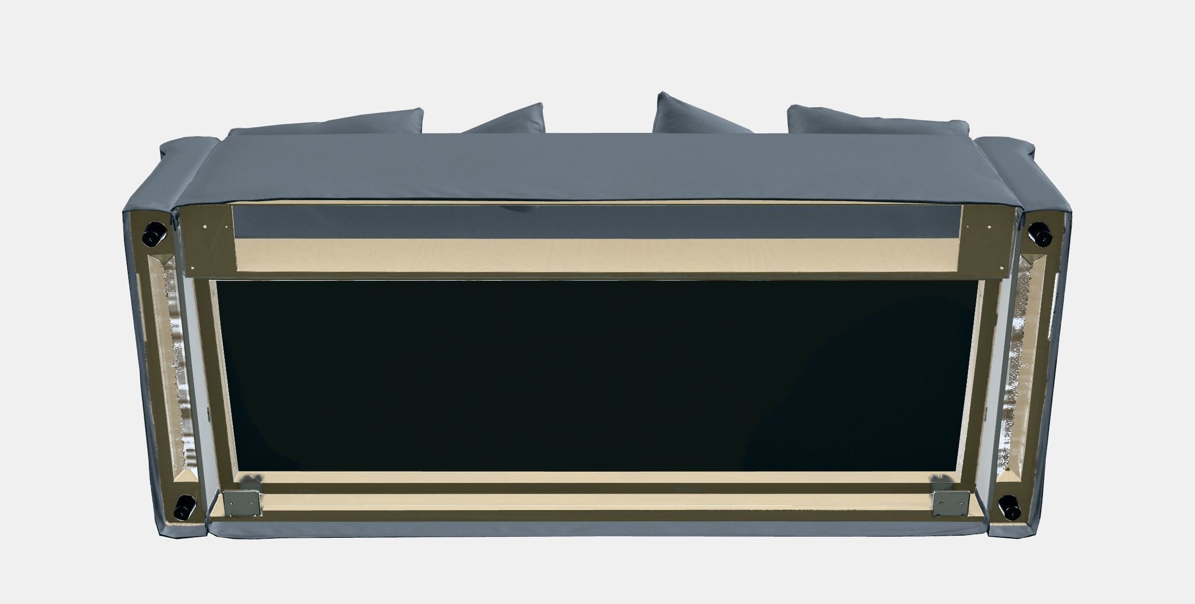 GRONLID 3-seat sofa Low-poly 3D model_8