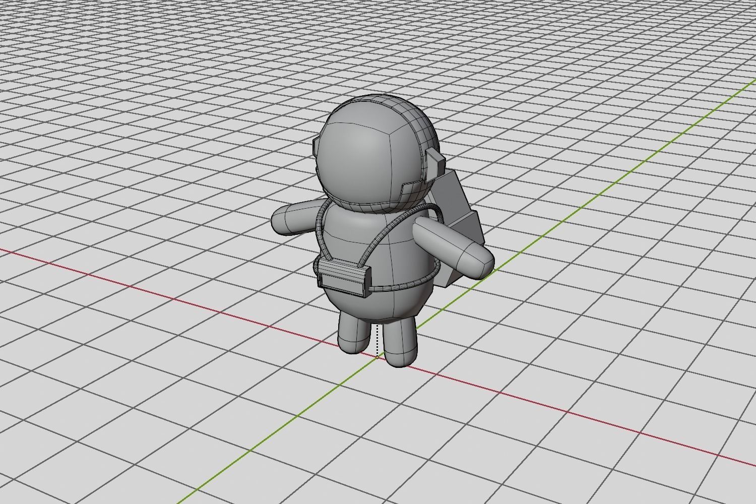 3D Character Cartoon Astronaut 3D model_14