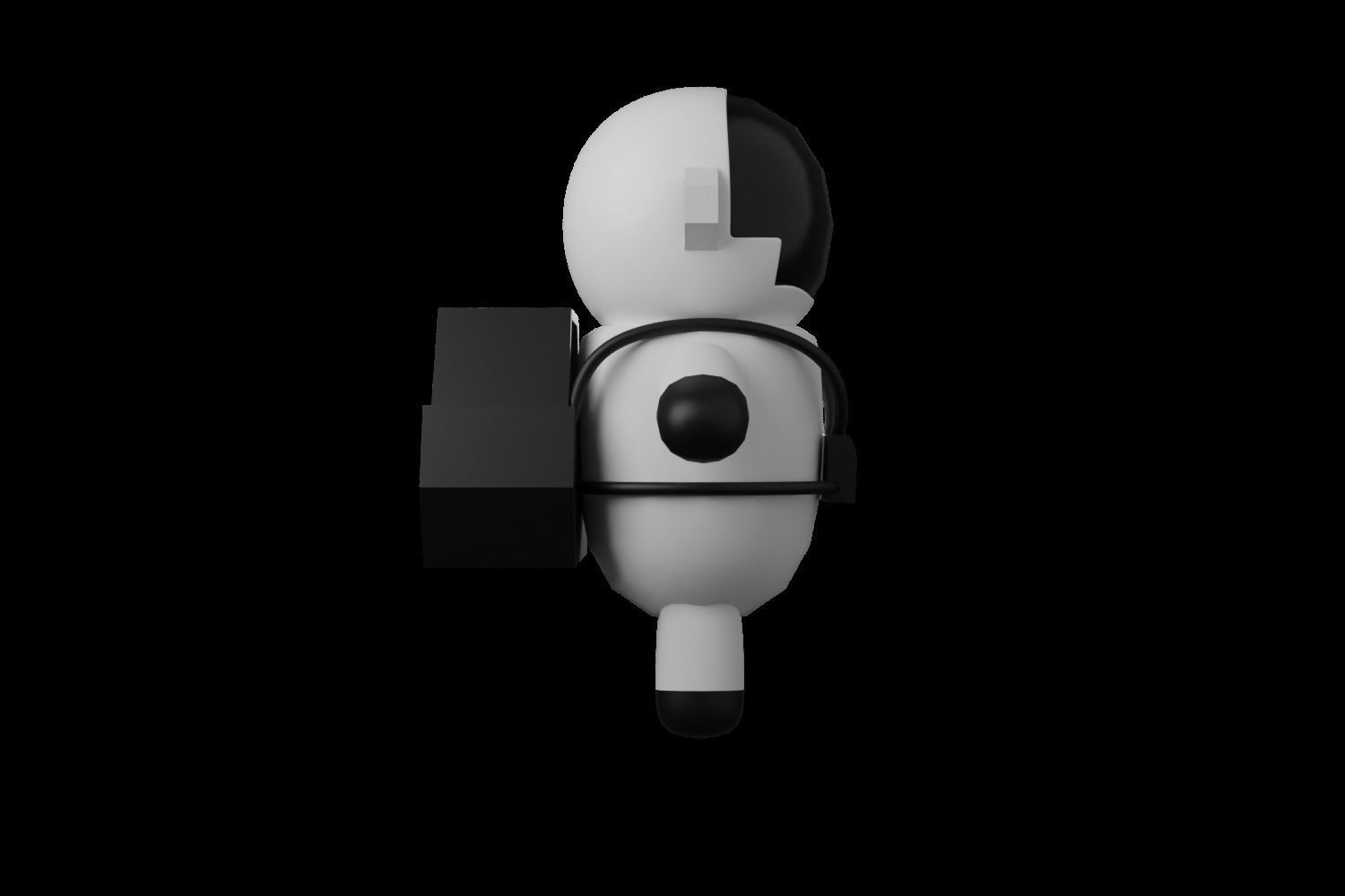 3D Character Cartoon Astronaut 3D model_7