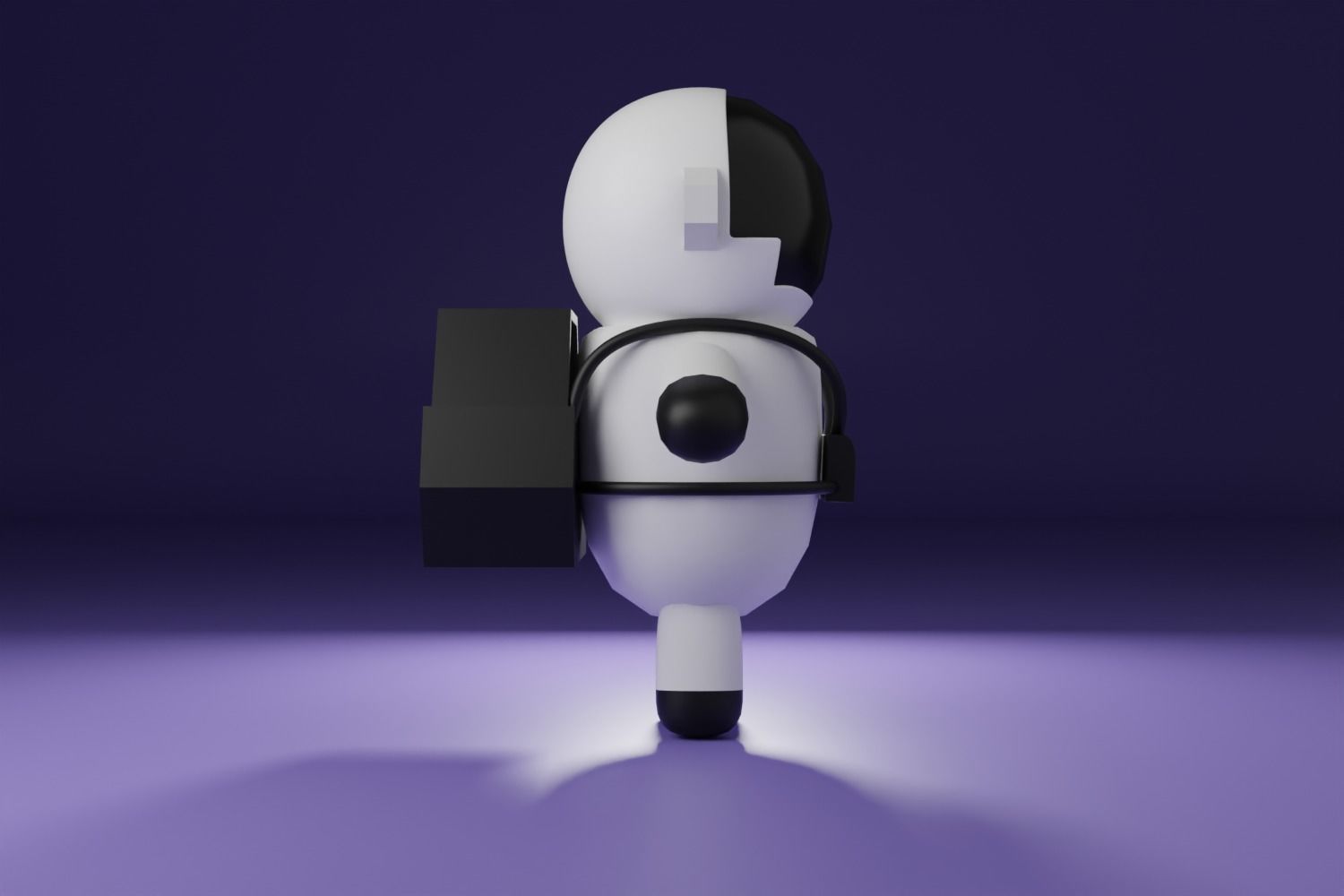3D Character Cartoon Astronaut 3D model_3