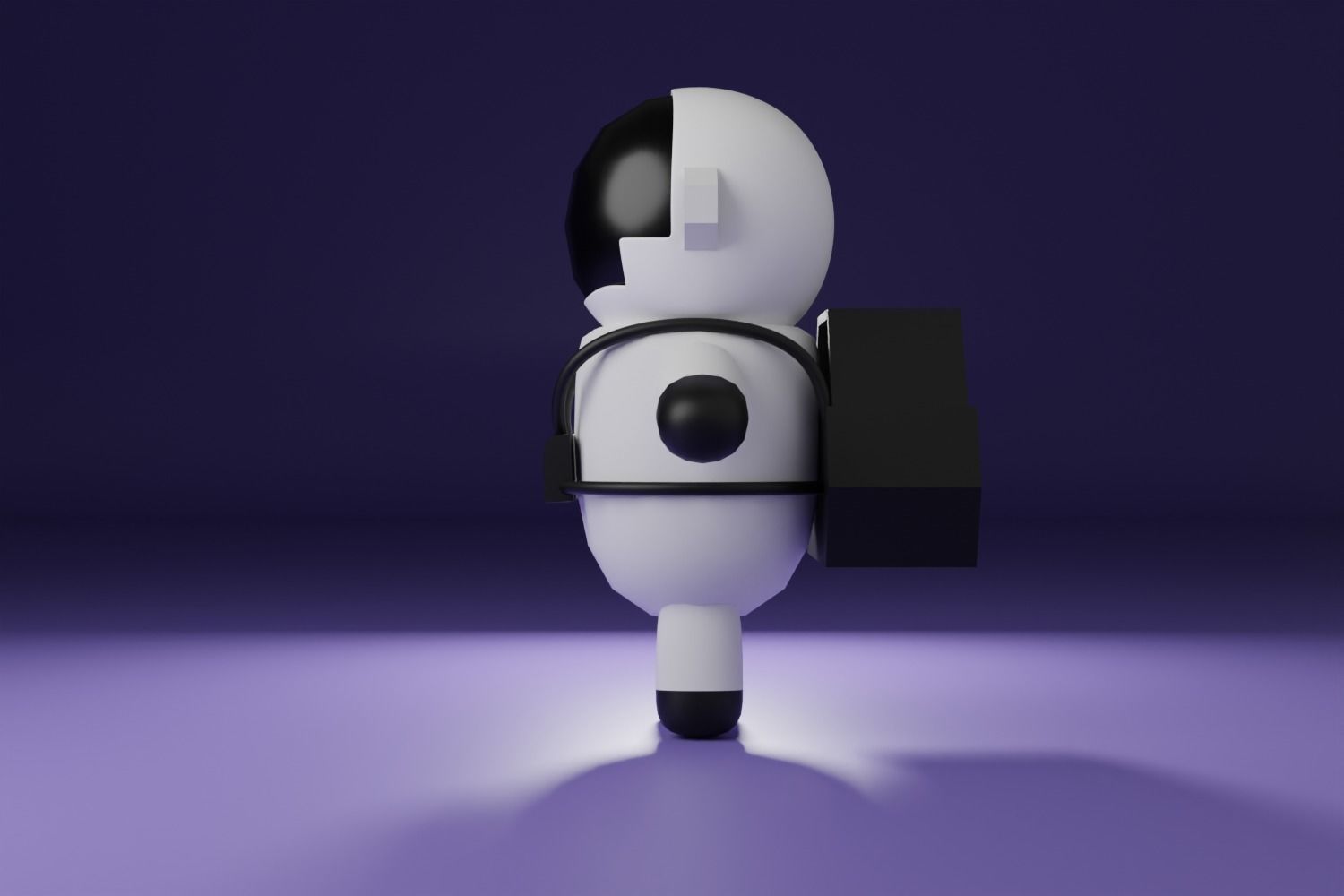 3D Character Cartoon Astronaut 3D model_2