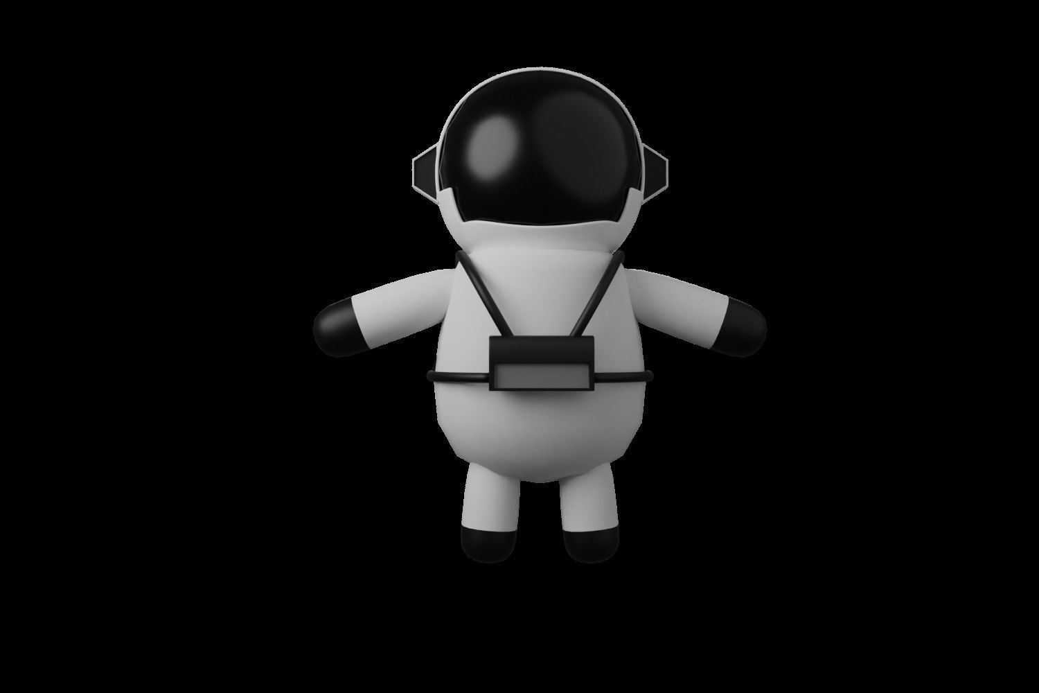 3D Character Cartoon Astronaut 3D model_5
