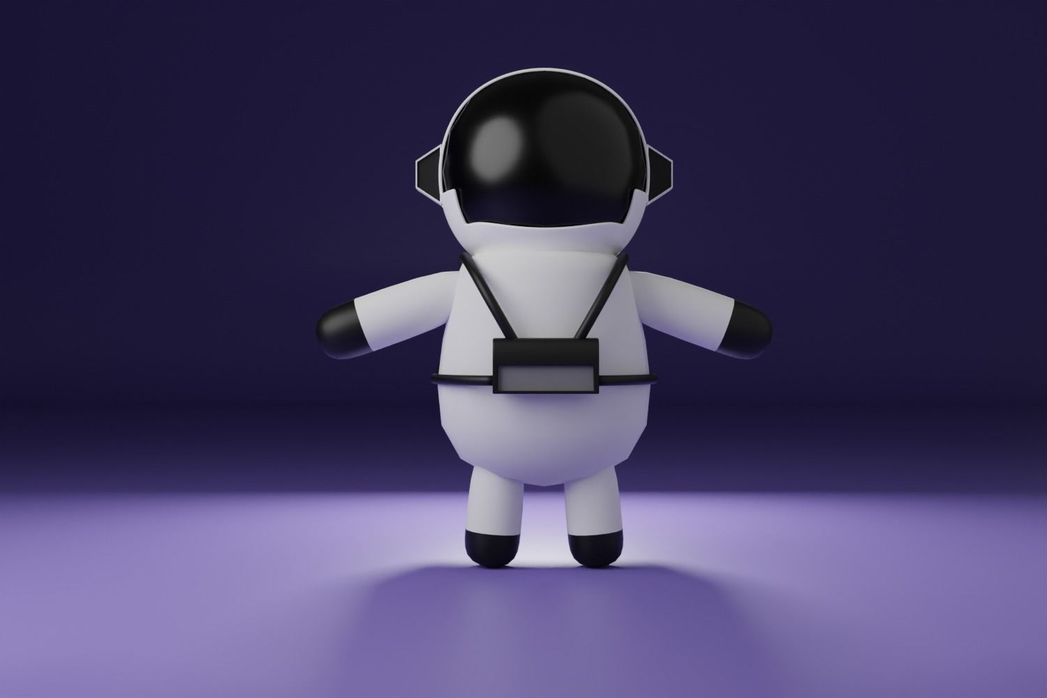 3D Character Cartoon Astronaut 3D model_1