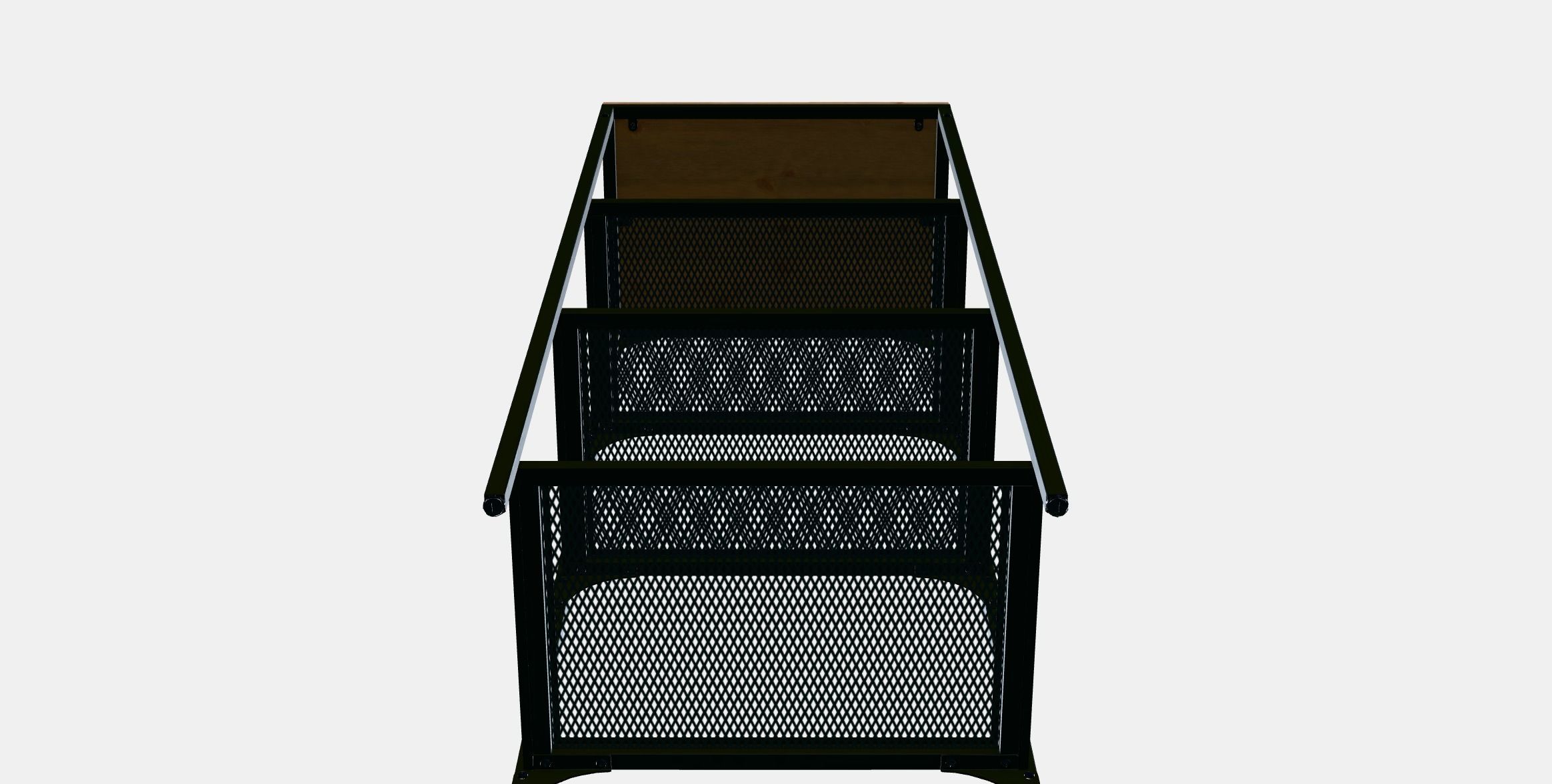 FJALLBO Shelving unit 1 Low-poly 3D model_7