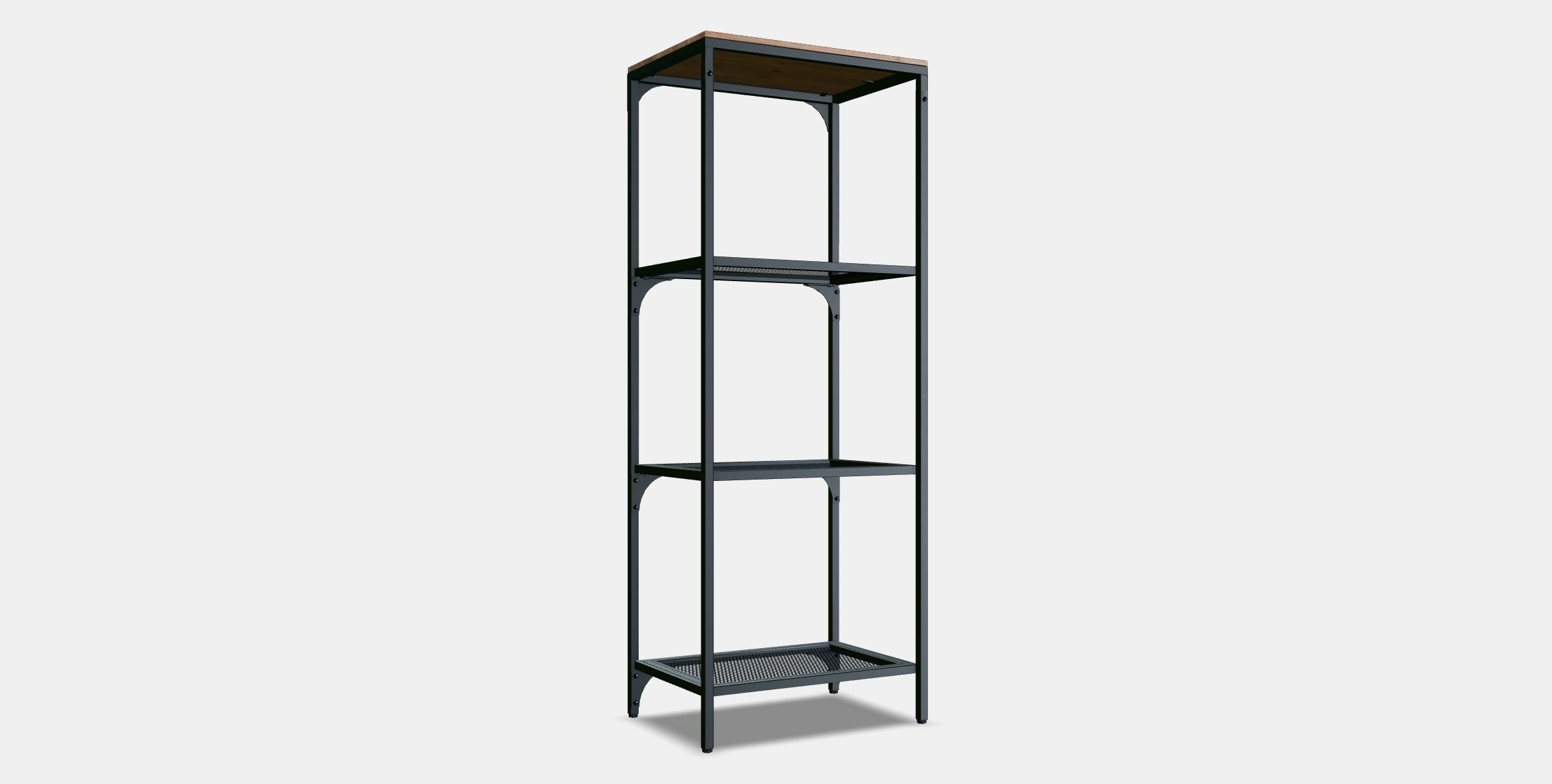 FJALLBO Shelving unit 1 Low-poly 3D model_16