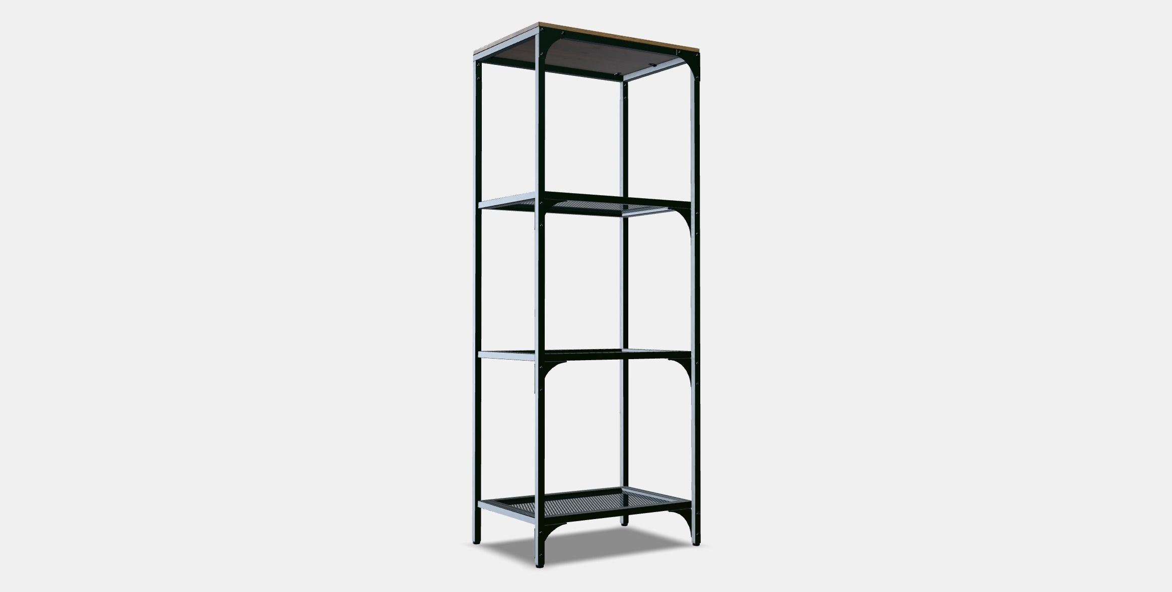 FJALLBO Shelving unit 1 Low-poly 3D model_3