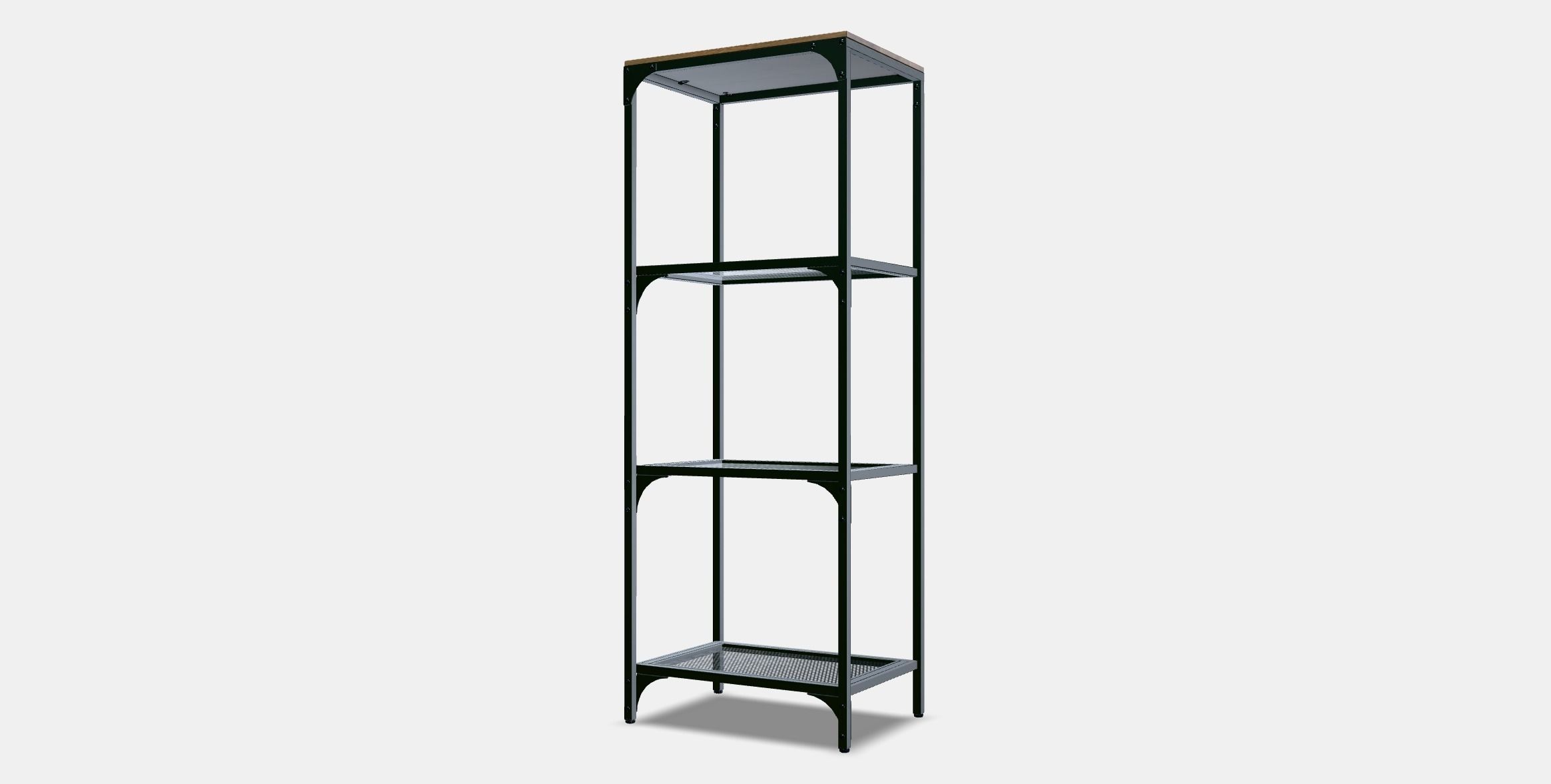 FJALLBO Shelving unit 1 Low-poly 3D model_12