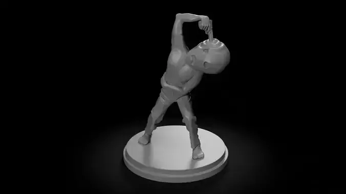 Man With Gun Minifigure 3D print model