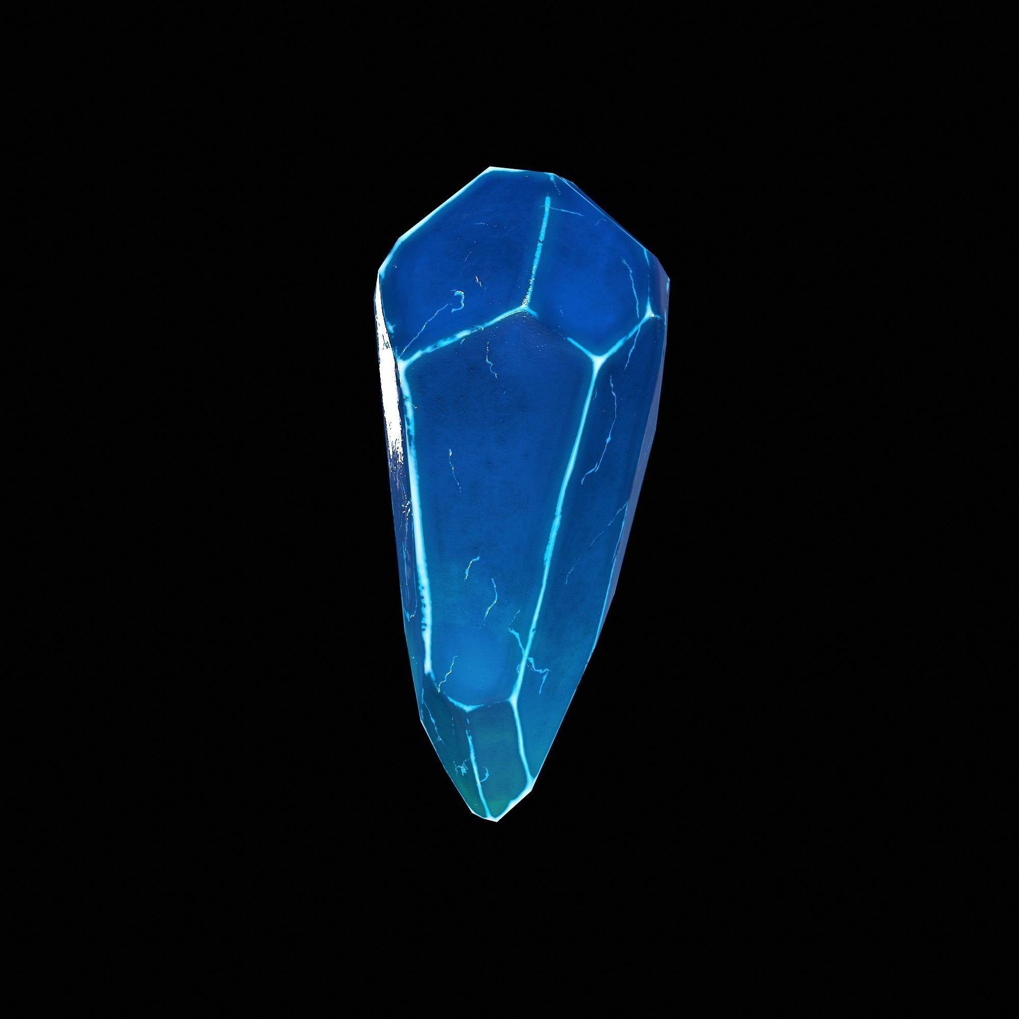  Crystal - Low Poly 3D Model - Game Ready Asset Low-poly 3D model_2