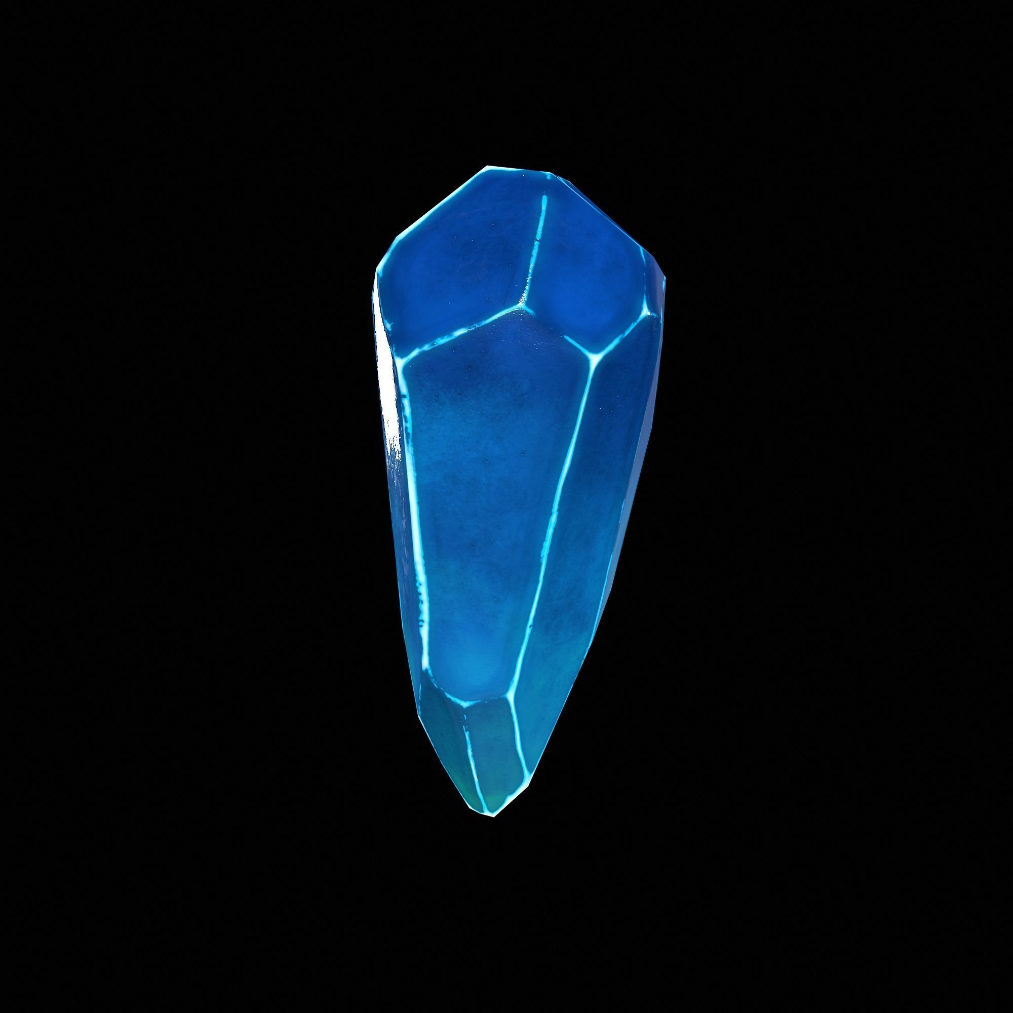  Crystal - Low Poly 3D Model - Game Ready Asset Low-poly 3D model_5