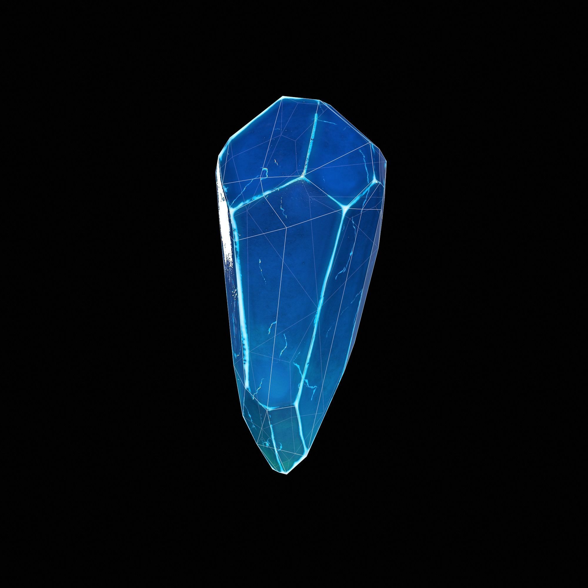  Crystal - Low Poly 3D Model - Game Ready Asset Low-poly 3D model_9