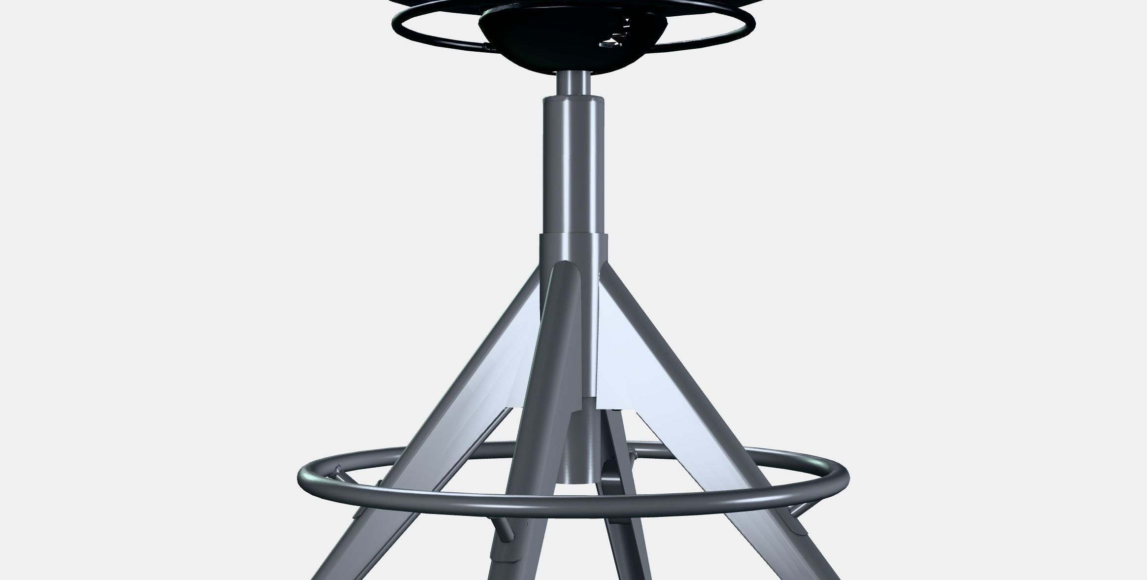 TROLLBERGET Active sit-stand support Low-poly 3D model_2