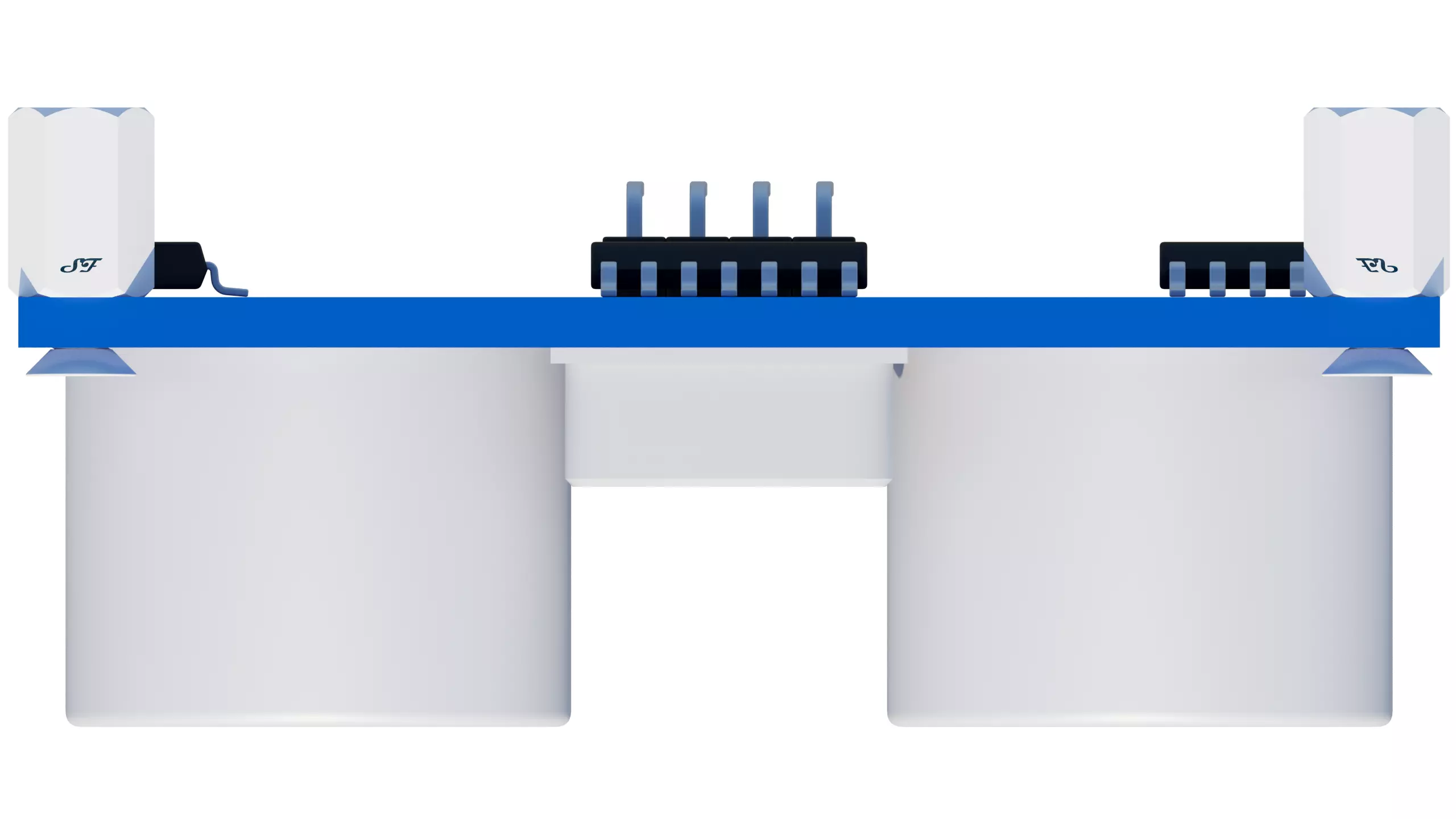 HC-SR04 Ultrasonic Sensor Low-poly 3D model_2