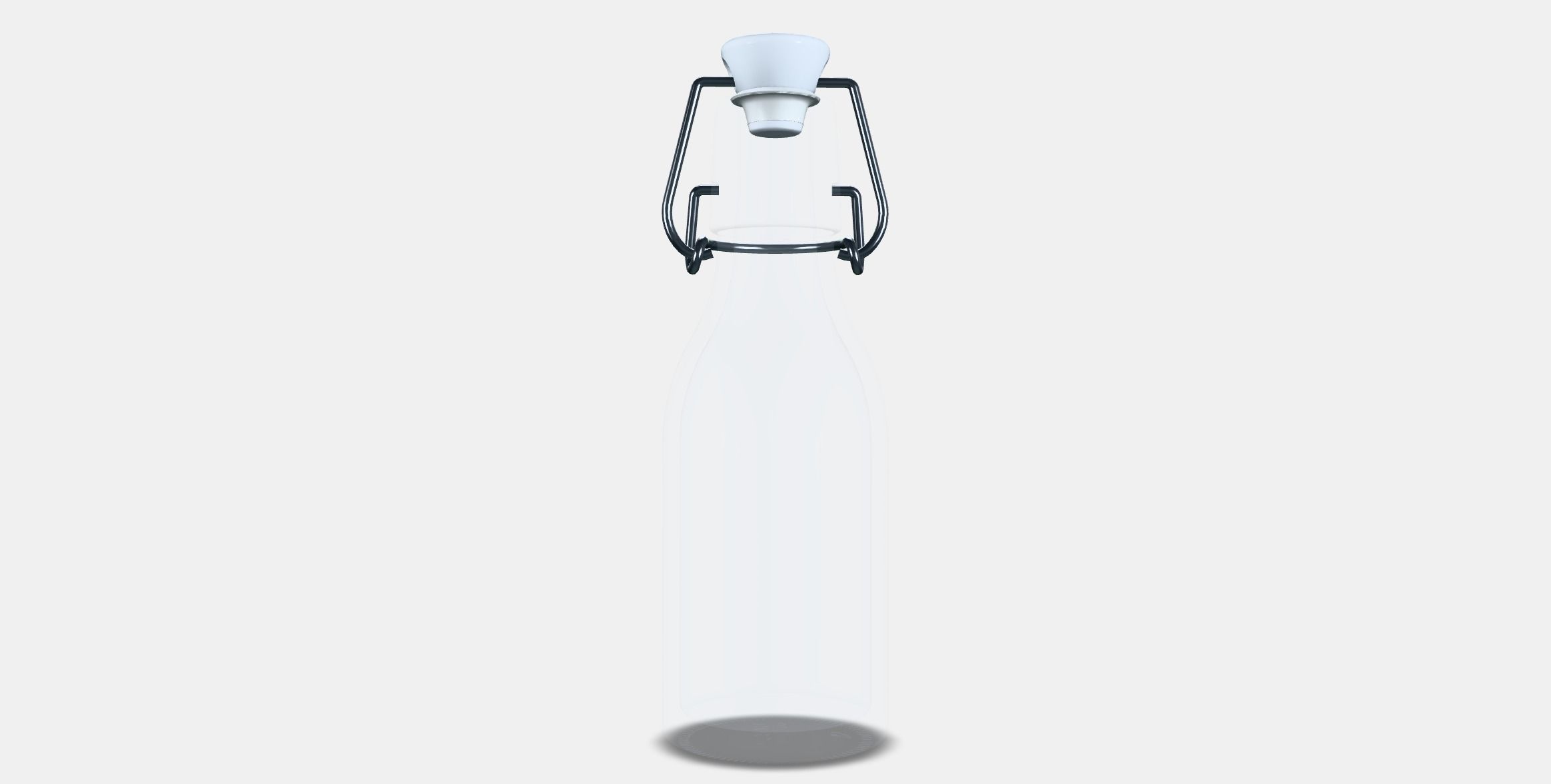 KORKEN Bottle with stopper Low-poly 3D model_14