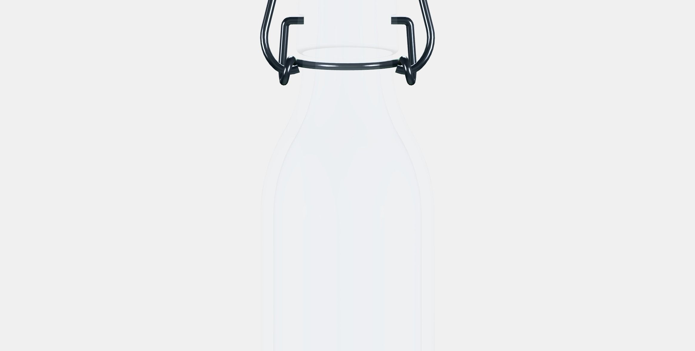 KORKEN Bottle with stopper Low-poly 3D model_15