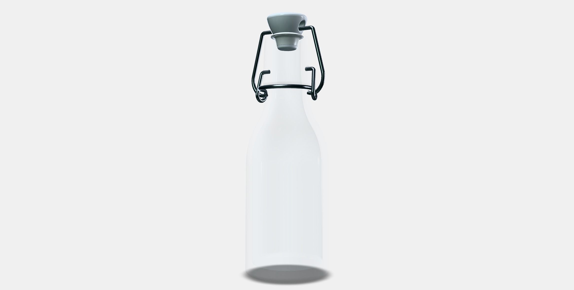 KORKEN Bottle with stopper Low-poly 3D model_12