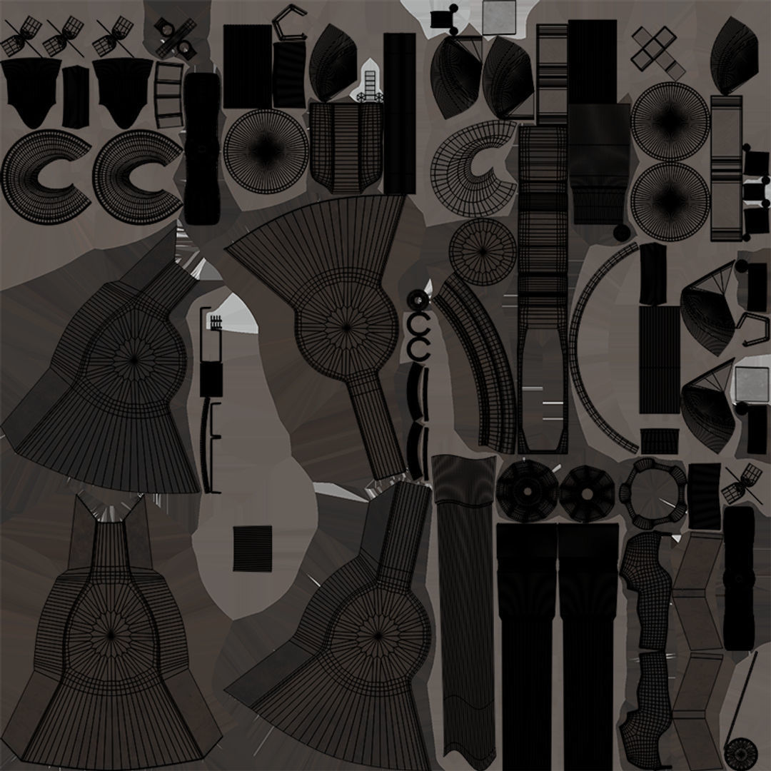 4 Machine gun All PBR Unity UE Textures Included 3D Model Collection_42