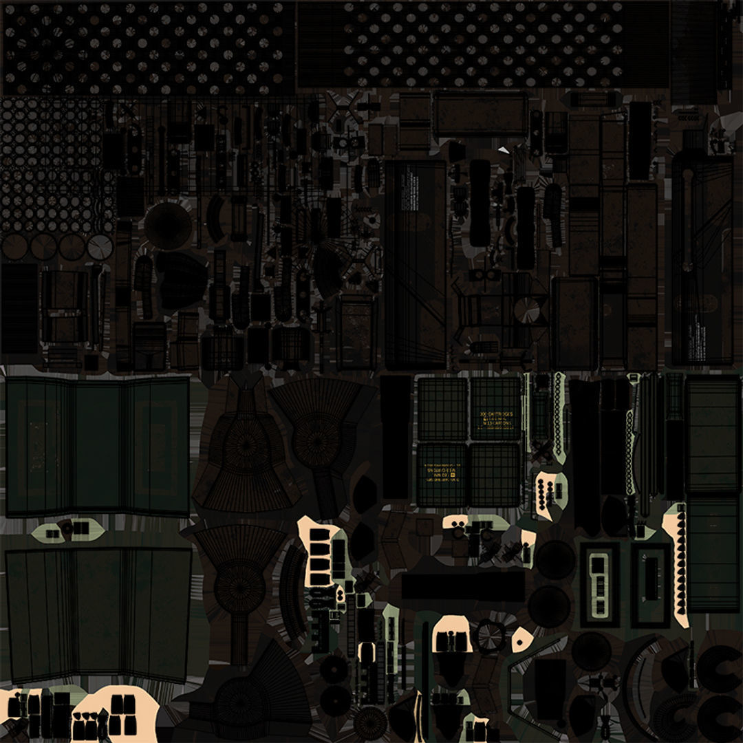 4 Machine gun All PBR Unity UE Textures Included 3D Model Collection_21