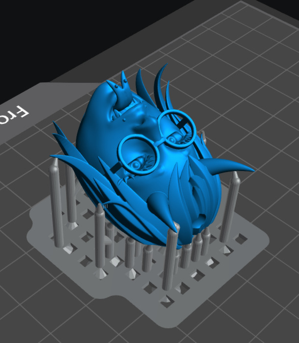 3-D printable demon character keychain 3D print model_2