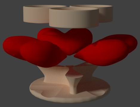 Fire Hearts Free 3D print model_3