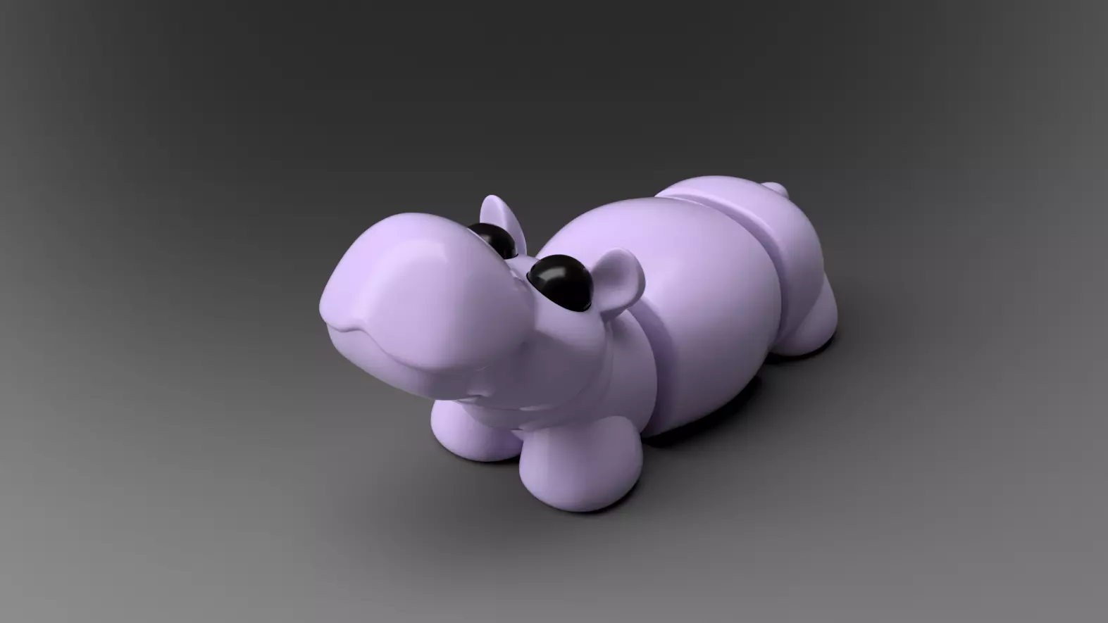 Cute Flexi Hippo Free 3D print model