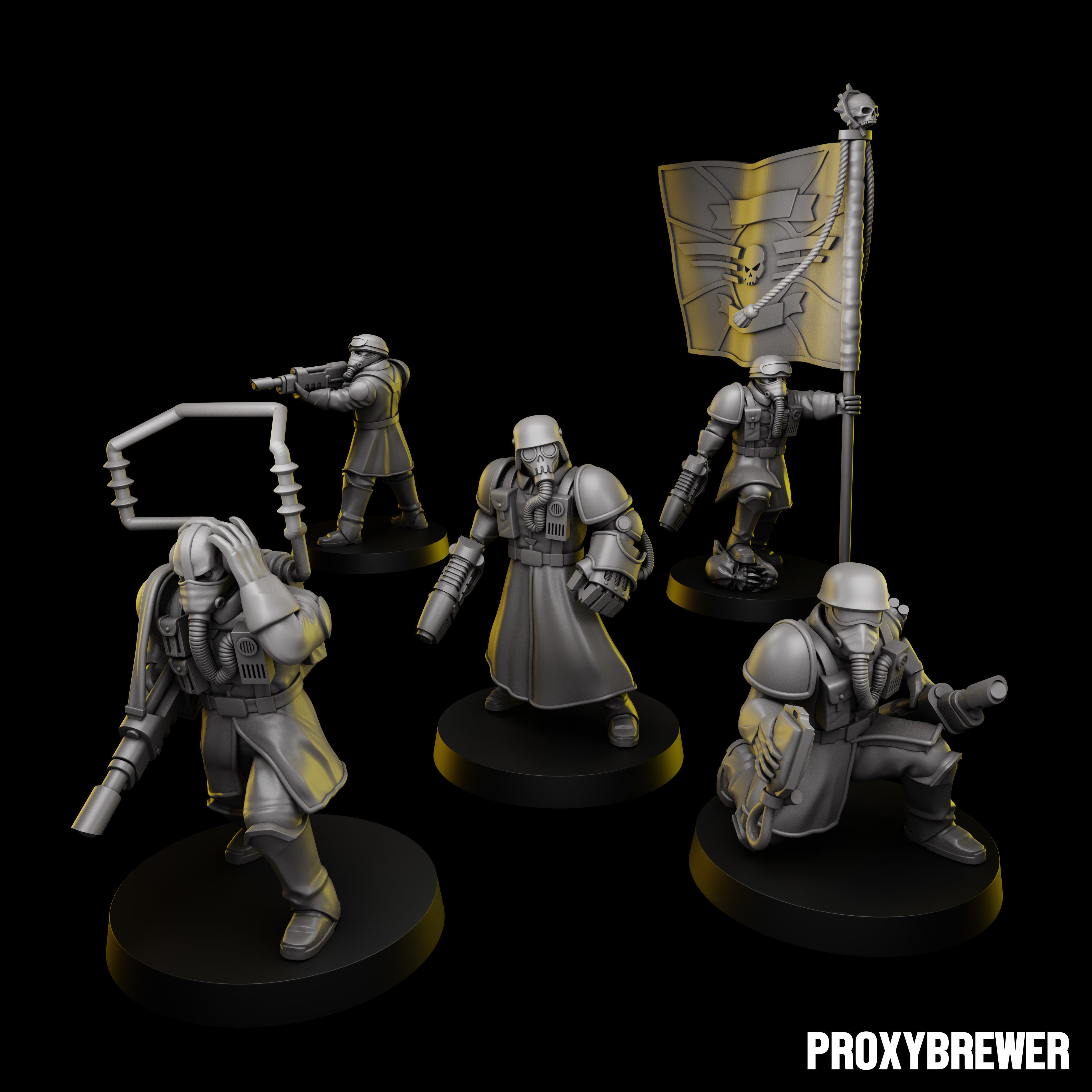 Deuterium Soldiers - Leadership Unit  3D print model_1