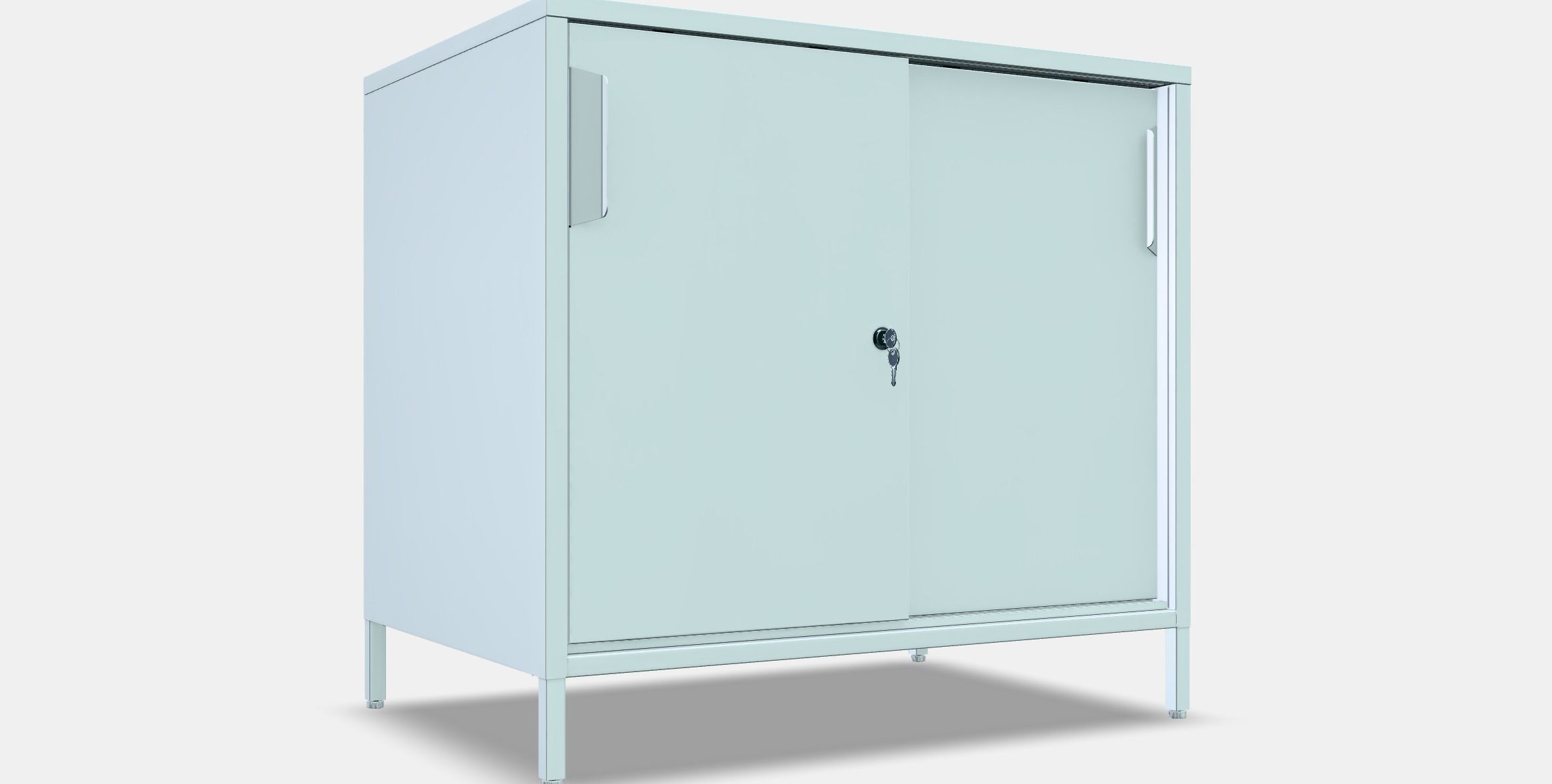 TROTTEN Cabinet with sliding doors 2 Low-poly 3D model_9