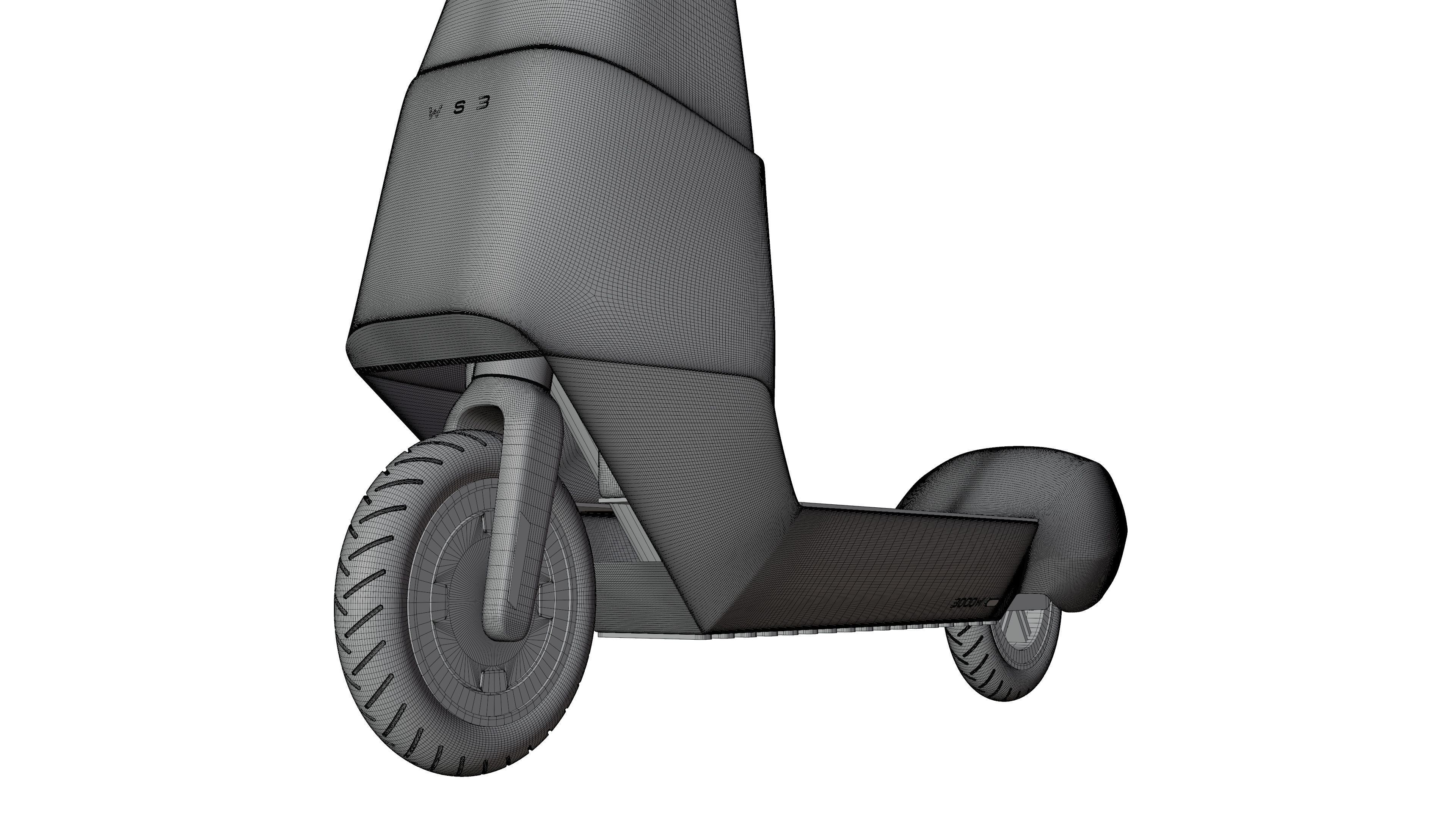 Electric Scooter WS3 3D model_20