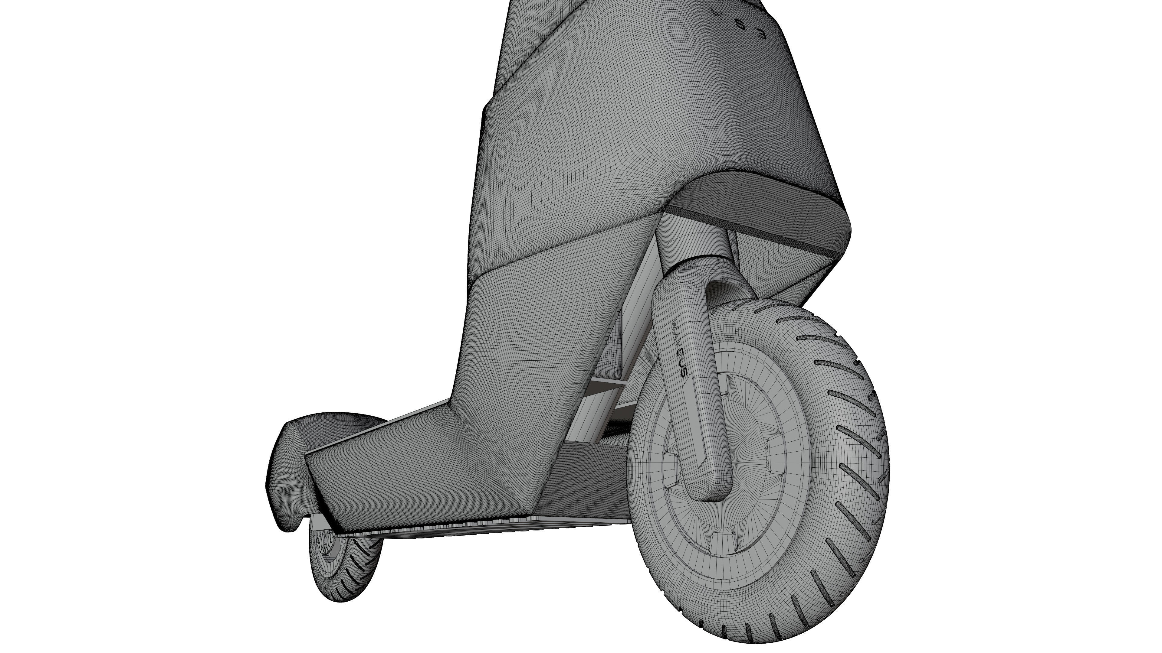 Electric Scooter WS3 3D model_28
