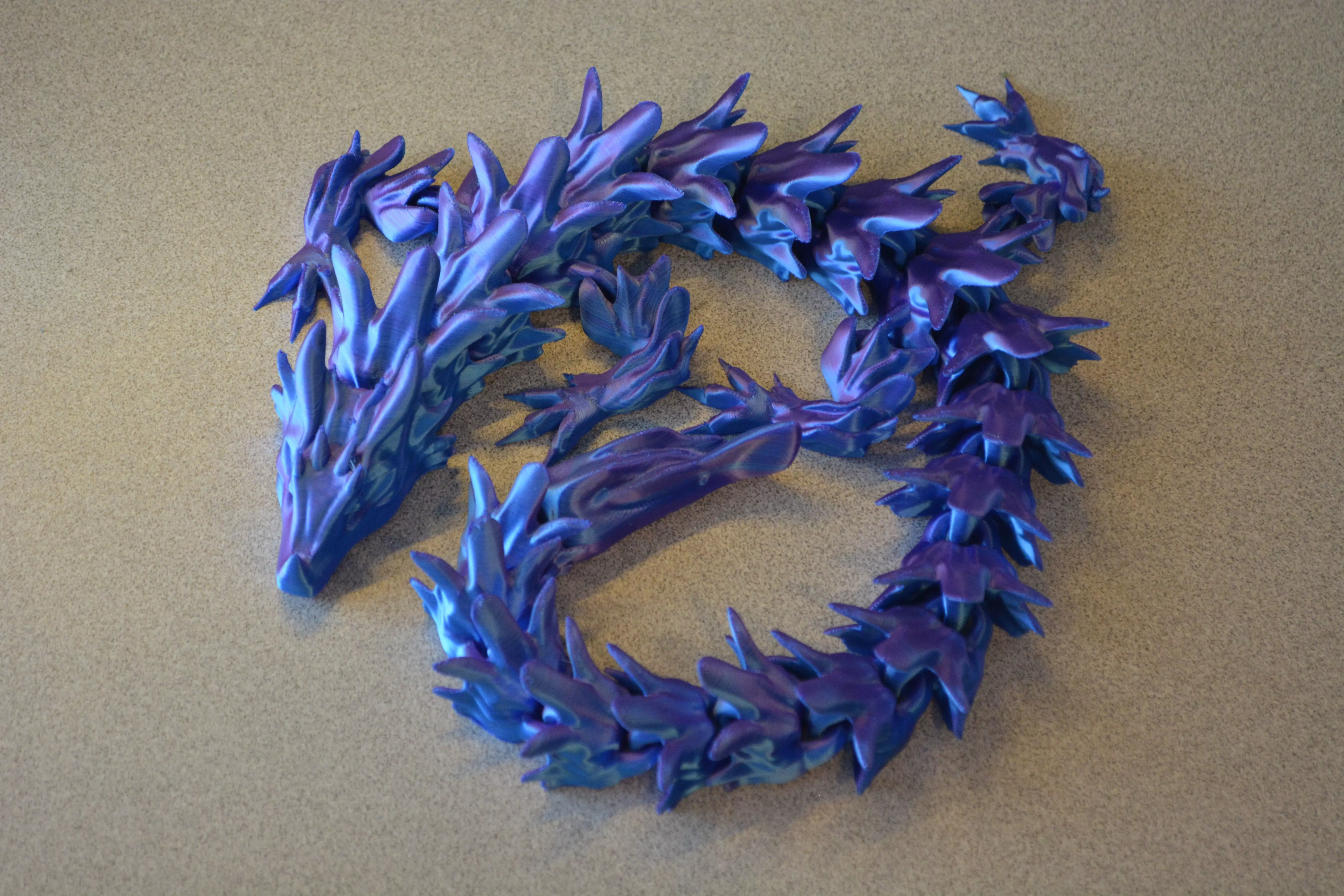 Water Dragon - Articulated Dragon Free 3D print model_0