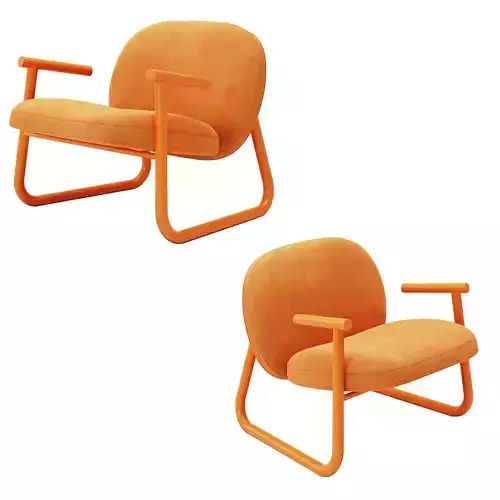 Armchair Basic orange by shishkaproject