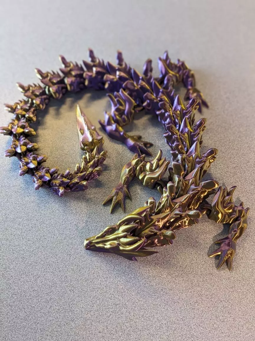 Bone Dragon - Articulated dragon Free 3D print model