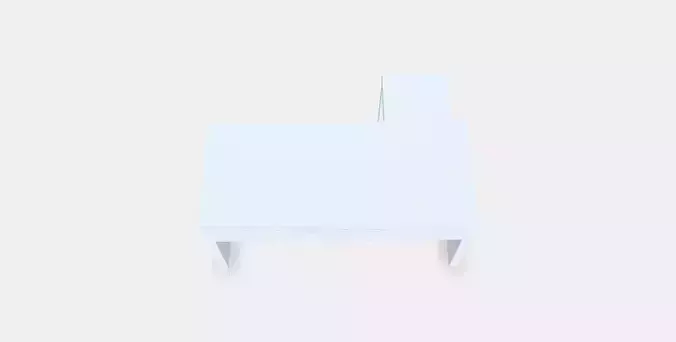 MALM Desk with pull-out panel