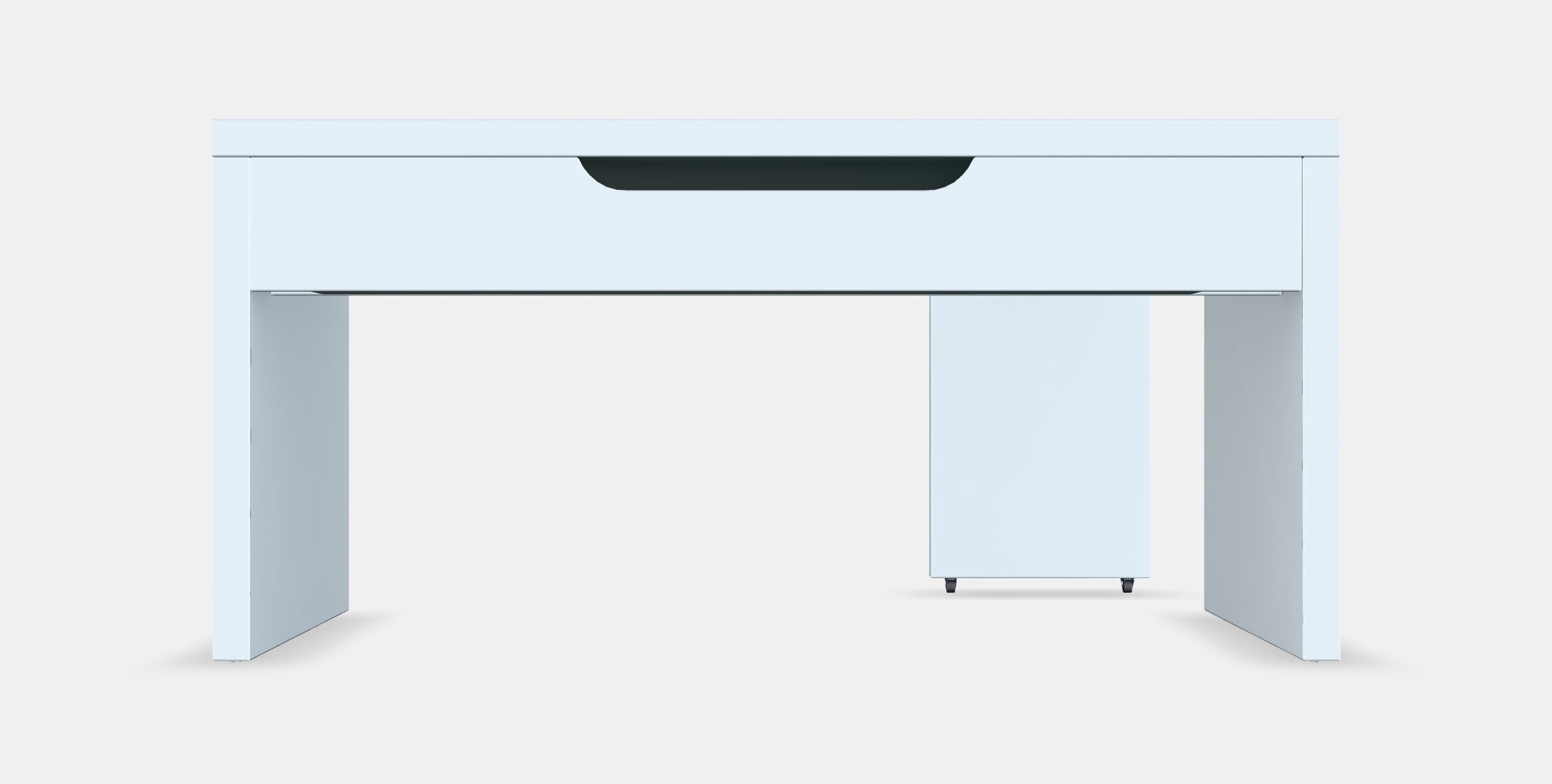 MALM Desk with pull-out panel 3D model_15