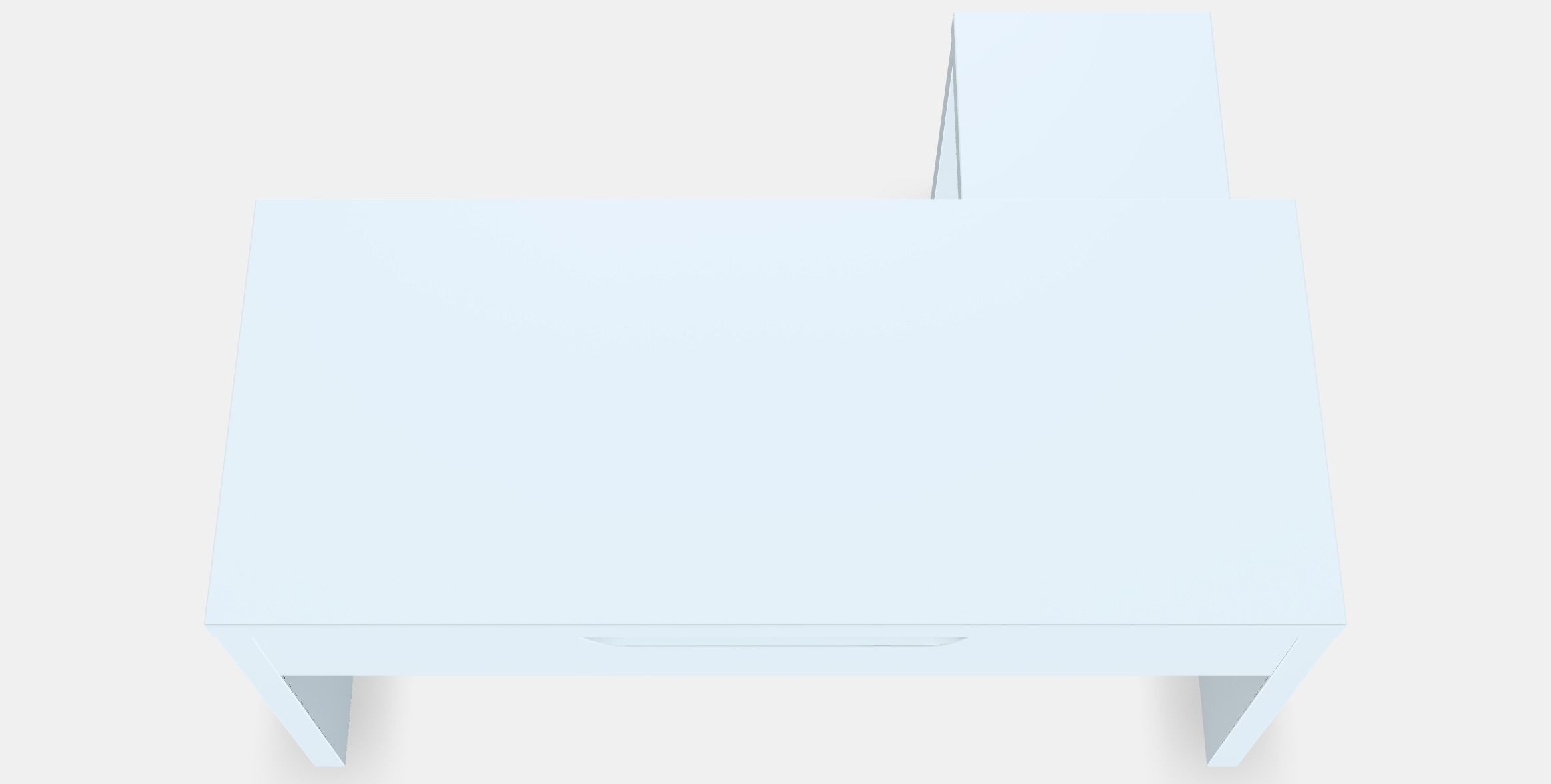 MALM Desk with pull-out panel 3D model_4