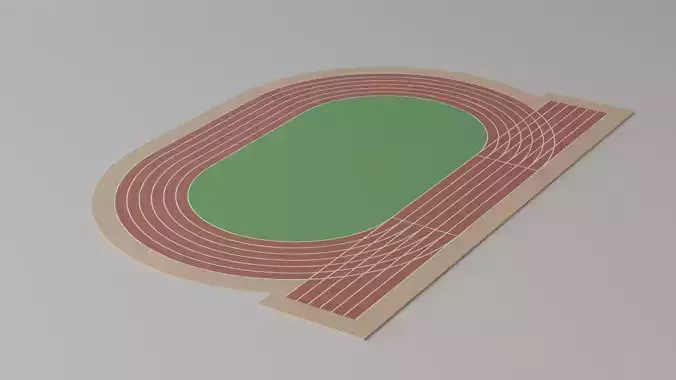 Cartoon Running Track