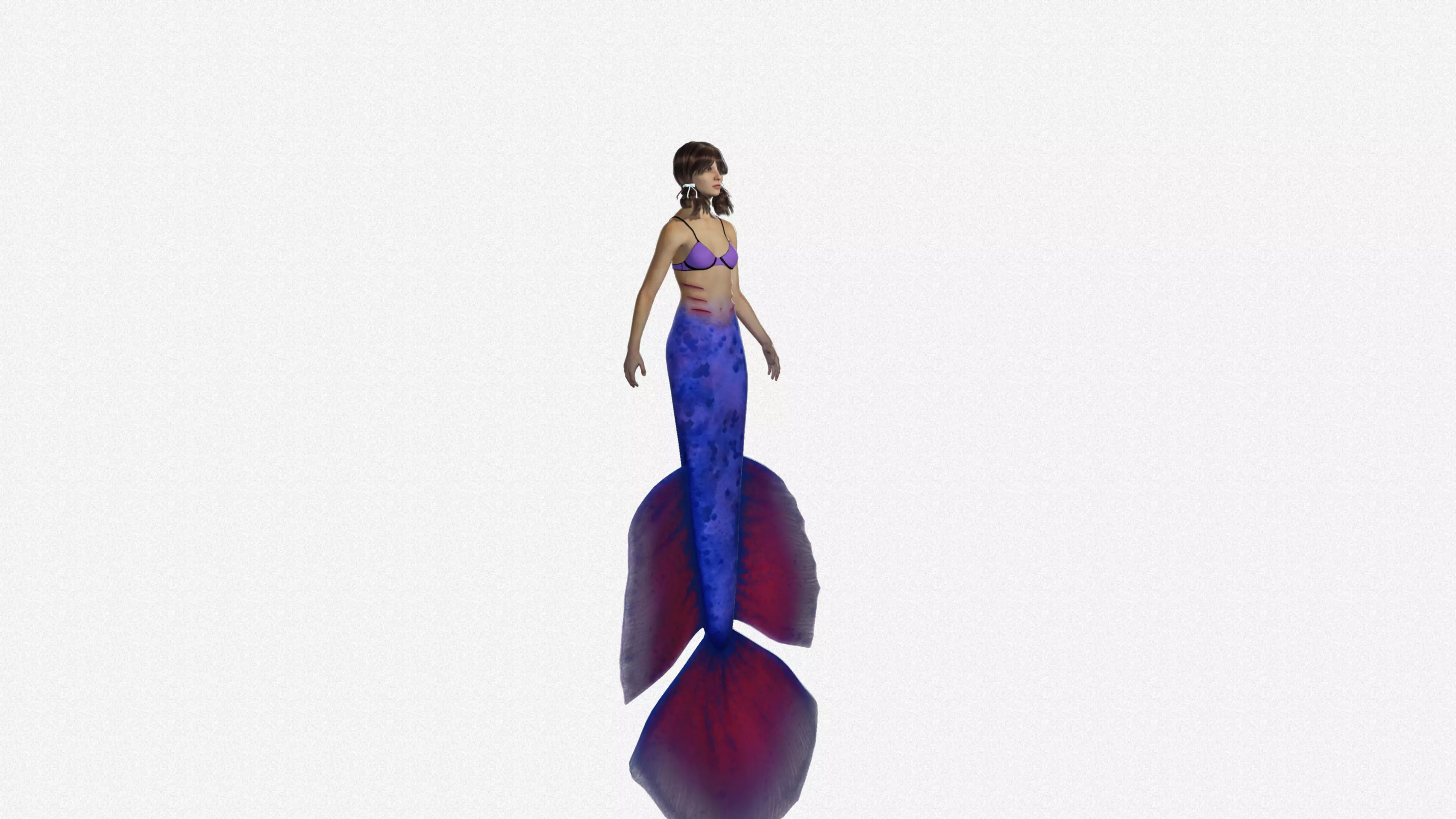 Mermaid Character Full Rigged Free 3D model