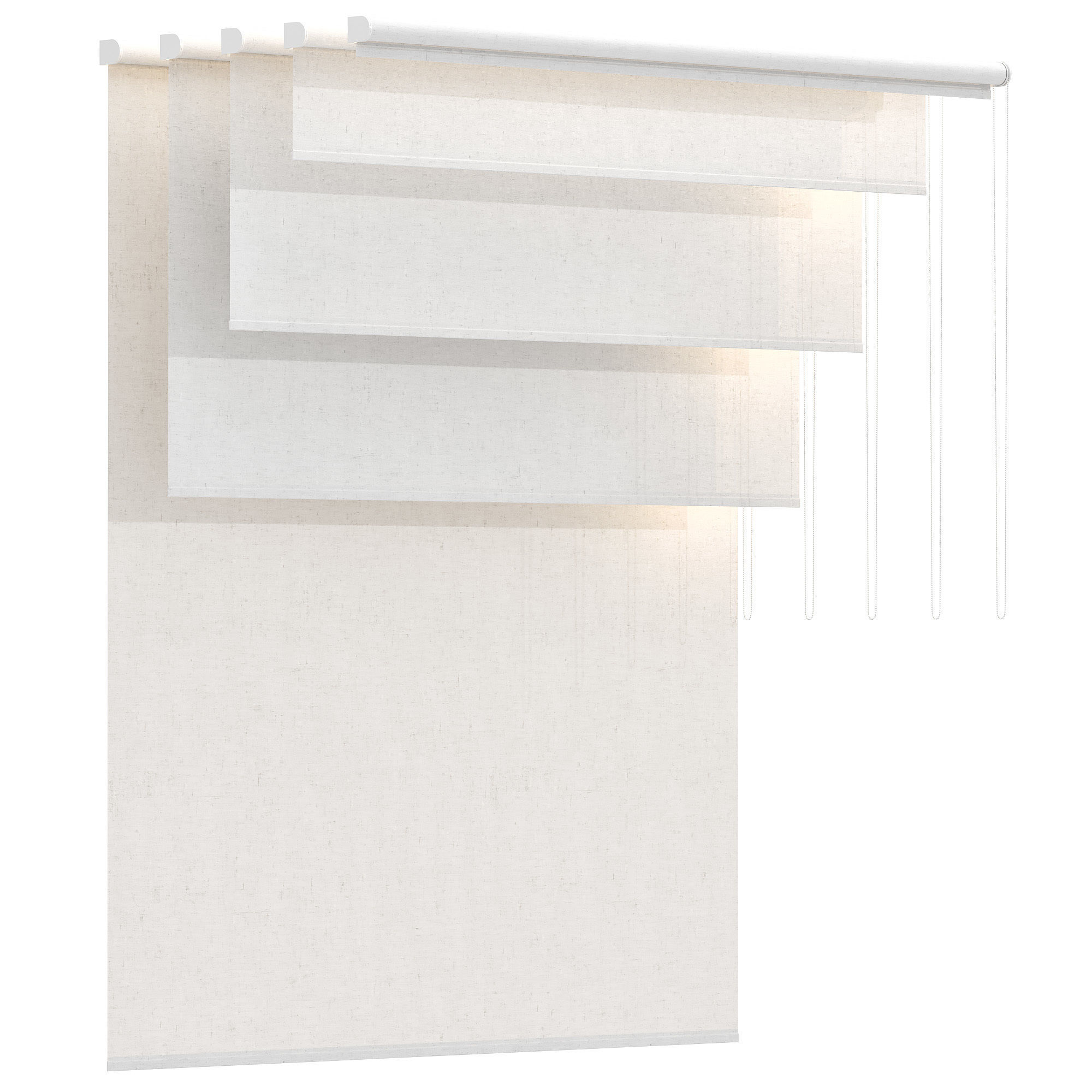 Roller Blinds Set 01 3D model_9