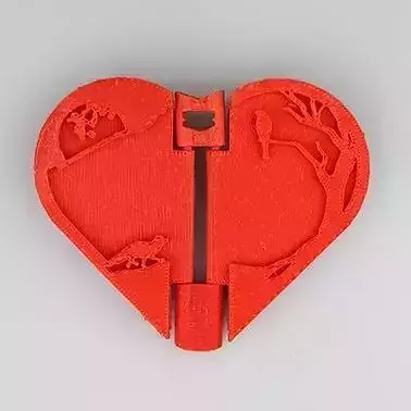 Lovers Photo Frame 3D print model