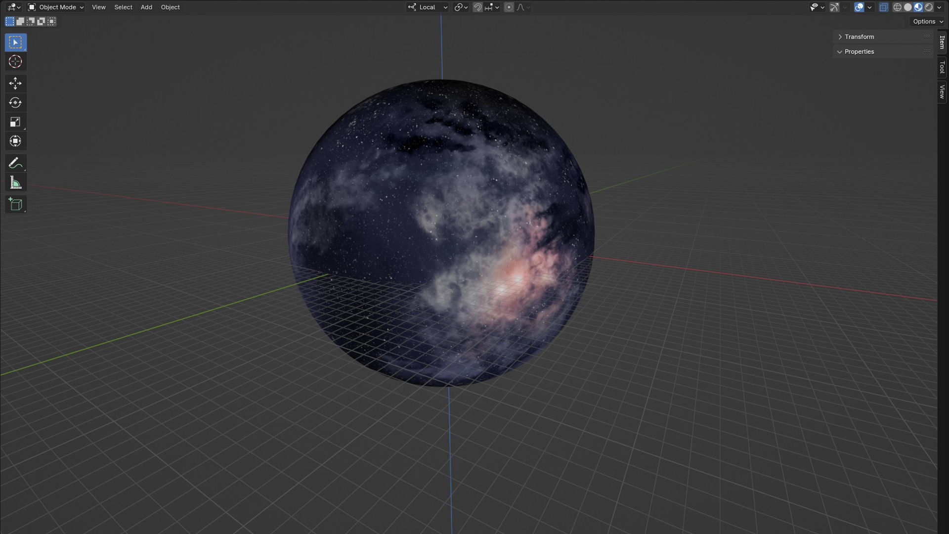 Space and Skies - Panoramas 360 degree Low-poly 3D model_7