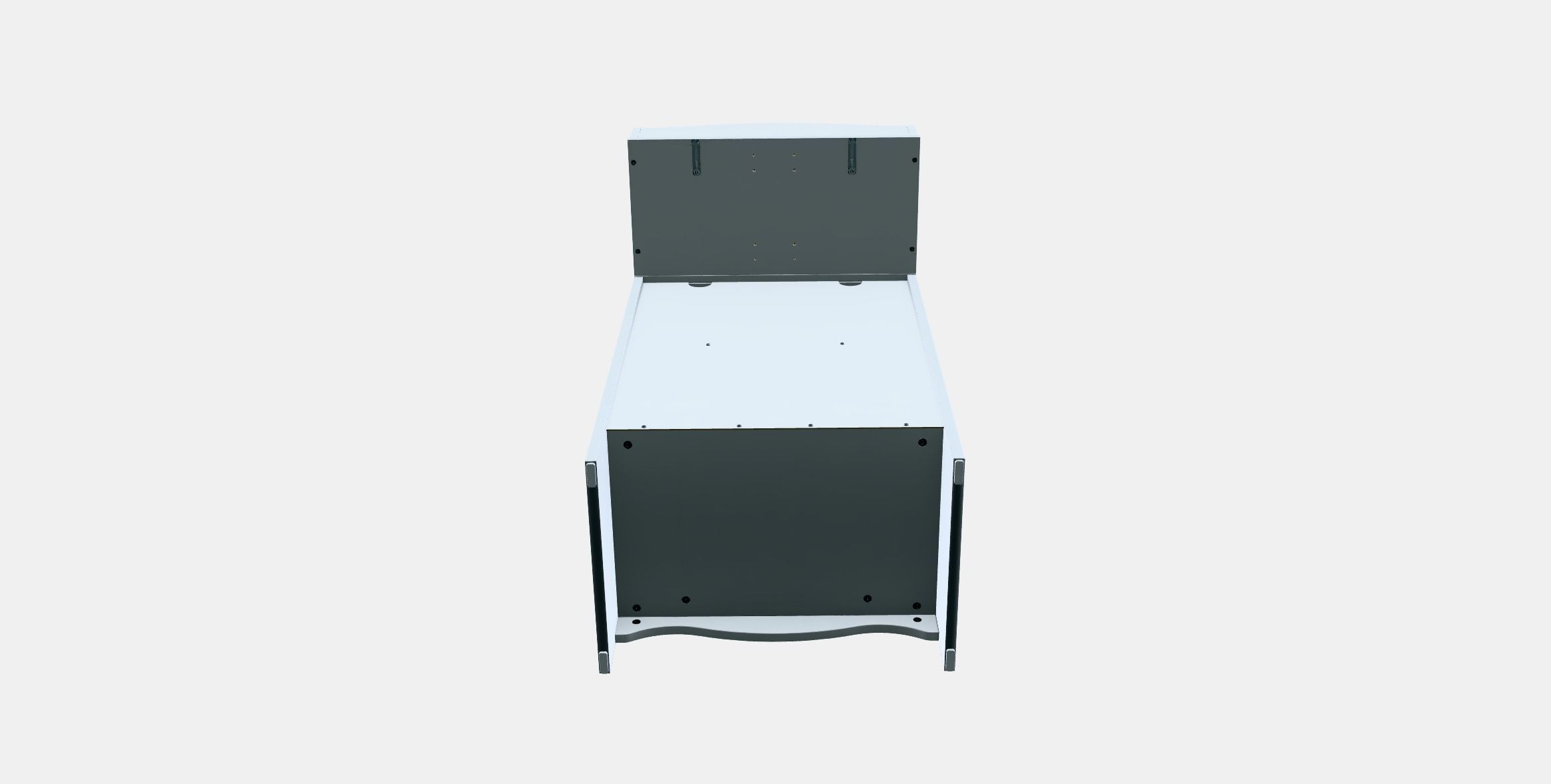 SMAGORA Changing table-bookshelf Low-poly 3D model_7