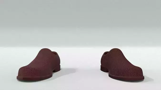 laos Game Male Shoes Low-poly 3D model