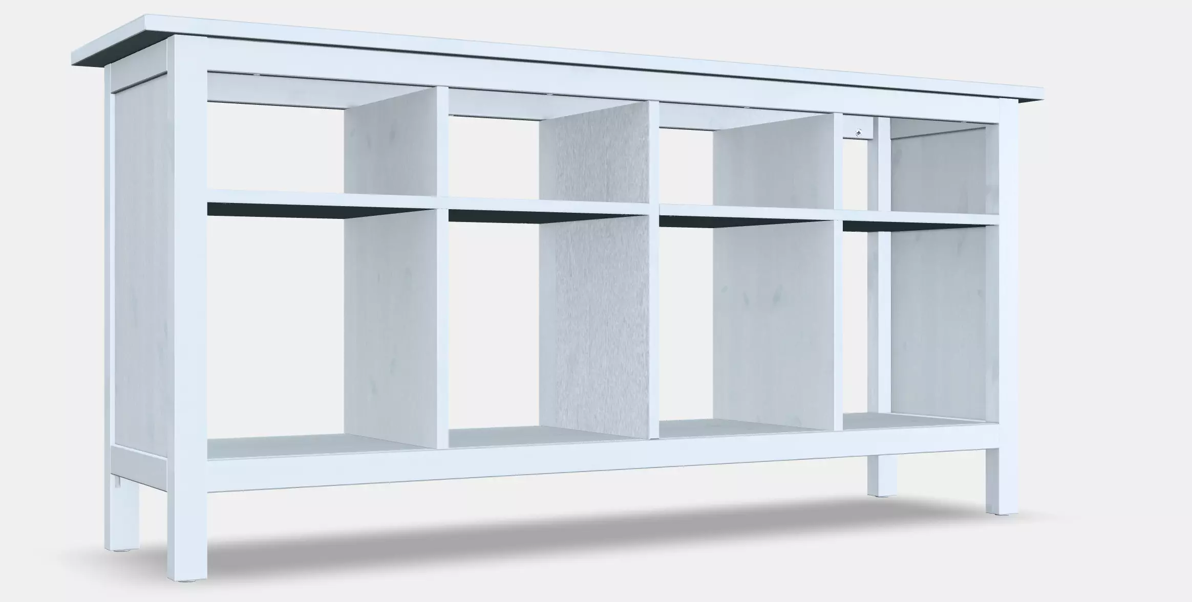HEMNES Console table Low-poly 3D model_0
