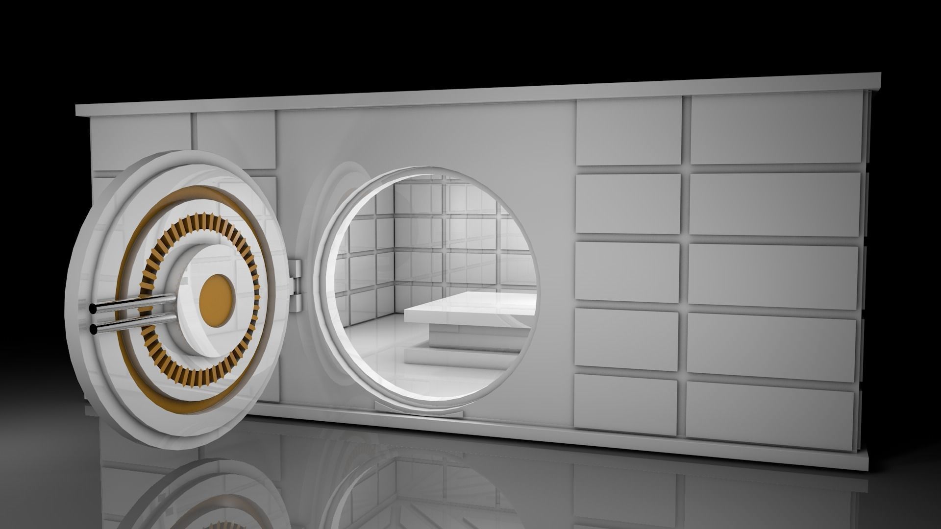 Sci Fi Vault 3D model_1