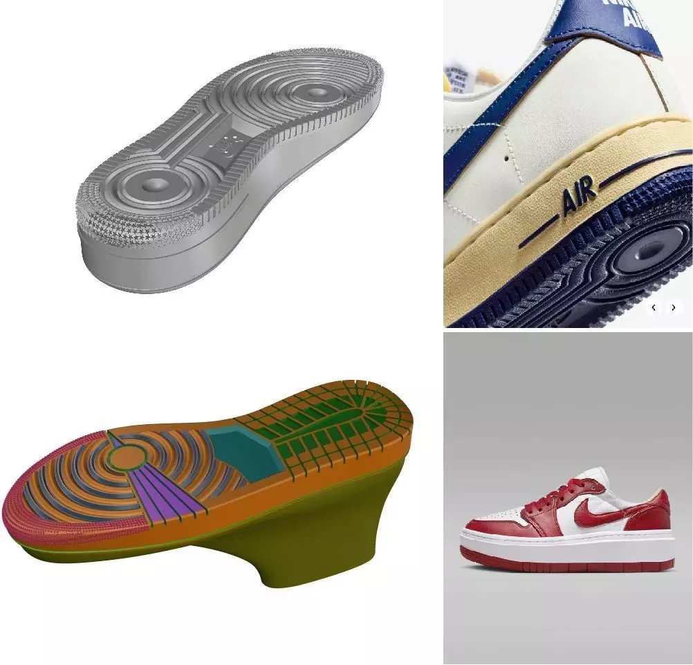 Air fore one -Jordan one  Sole for printing 3D Model Collection_0