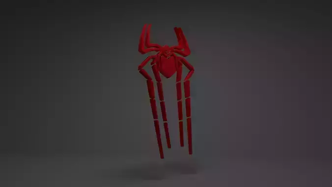 Spider man 3D LOGO Free 3D model