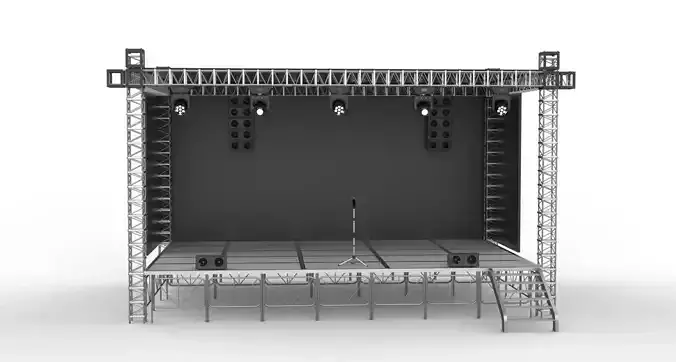 stage 3D model
