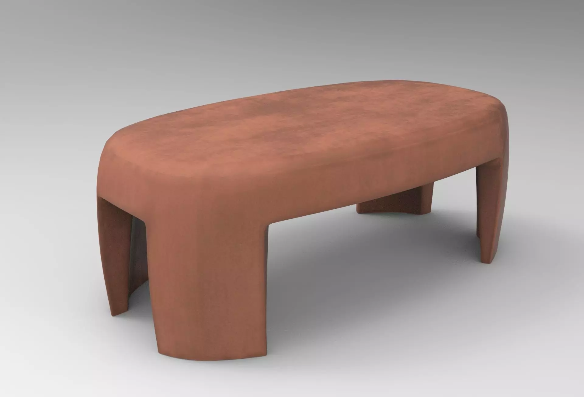 Lea Coffee Table Low-poly 3D model_0